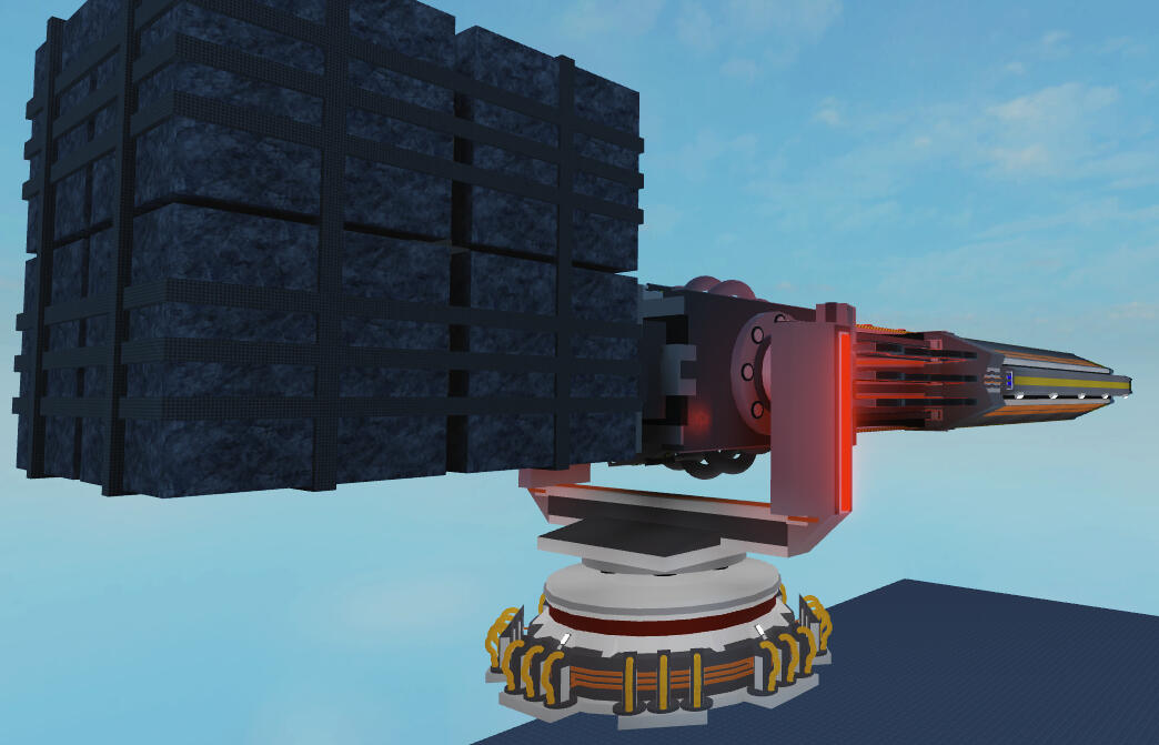 railgun mass driver, made to send cargo into orbit and then get catched by another